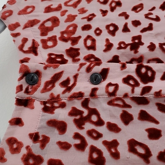 Rag and Bone Gia Leopard Print Velvet top size XS - Picture 9 of 12